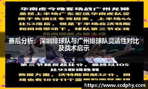 赛后分析：深圳排球队与广州排球队灵活性对比及战术启示